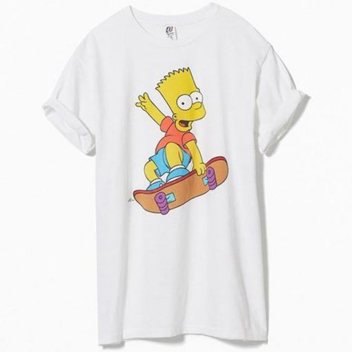 Bart Simpson Skateboard t shirt RF02