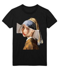 Billie Eilish Girl with a Pearl Earring t shirt RF02