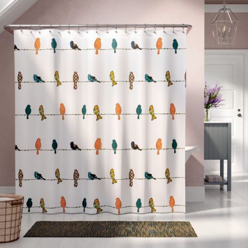 Birds Shower Curtain RF02