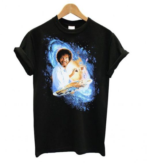 Bob Ross Galaxy Painting Graphic t shirt RF02