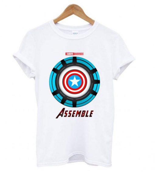 Captain America and Iron Man t shirt RF02