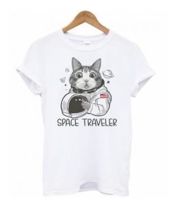 Cat Astronaut Space Traveler t shirt RF02