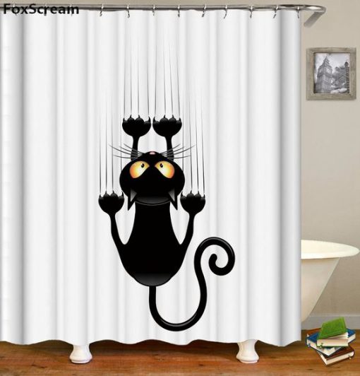 Cat Bath Shower Curtain RF02