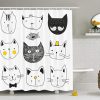 Cat Themed Shower Curtains RF02