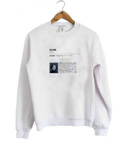 Celine Designer Phoebe Philo sweatshirt RF02