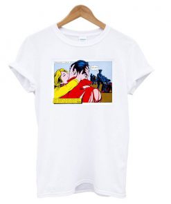 Comic Strip Kiss t shirt RF02