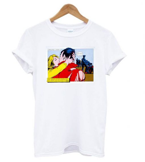 Comic Strip Kiss t shirt RF02