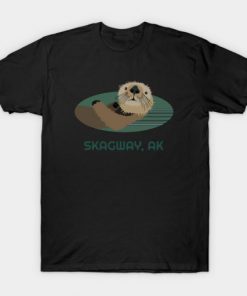 Cute Skagway Coast Otter Alaska Resident Fisherman Gift t shirt RF02