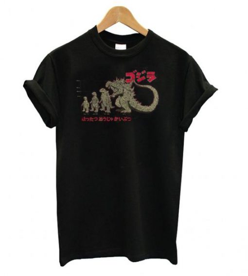 Evolution The King Of Monsters Godzilla t shirt RF02