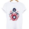 Fashion Marvel Print Captain America t shirt RF02