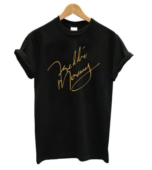 Freddie Mercury Signature t shirt RF02