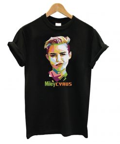 Geometric Celebrity Miley Cyrus t shirt RF02