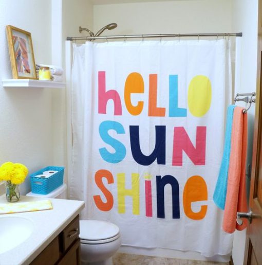 Hello Sunshine Colorful Shower Curtain RF02