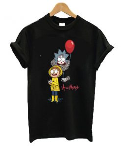 IT Movie and Rick Morty Funny t shirt RF02
