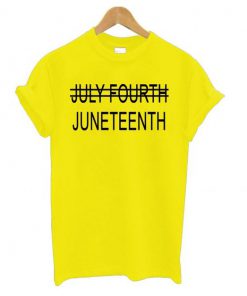 Juneteenth Yellow t shirt RF02