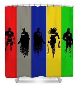 Justice League shower curtain RF02