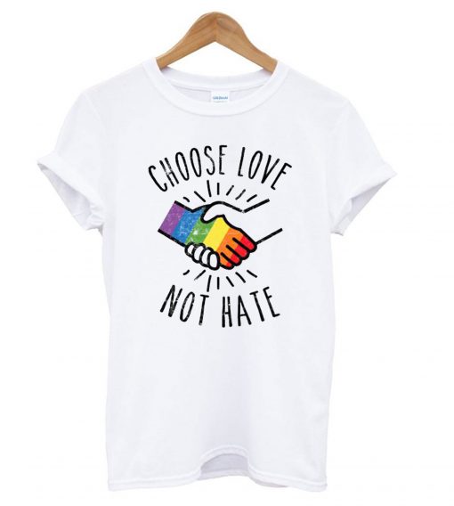 LGBT Ally Gay Pride Month Gifts Choose Love t shirt RF02