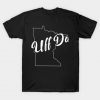 Minnesota Funny Norwegian Uff Da State Outline t shirt RF02