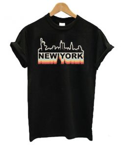 New York City Skyline Vintage t shirt RF02
