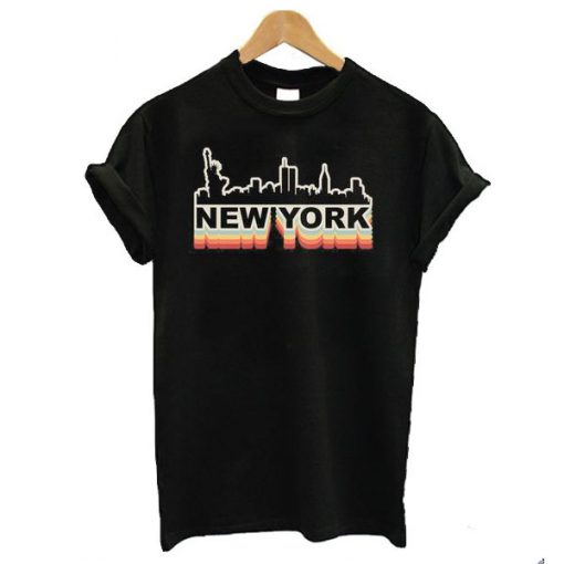 New York City Skyline Vintage t shirt RF02