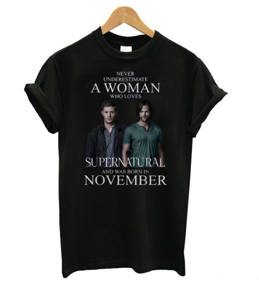 Nice Never Underestimate A Woman Who Loves Supernatural t shirt RF02