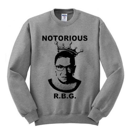 Notorious RBG Grey sweatshirt RF02