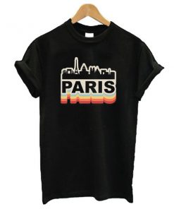 Paris Skyline Vintage t shirt RF02