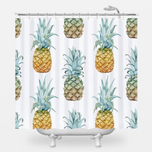Pineapple Purist Shower Curtain RF02