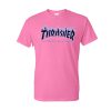 Pink thrasher blue flame t shirt RF02