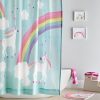 Rainbow Unicorn Shower Curtain RF02