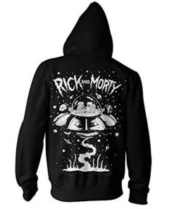 Rick and Morty Spaceship Adult Zip-Up back hoodie RF02