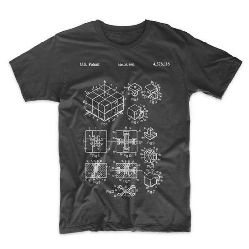 Rubik's Cube Patent t shirt RF02