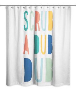 Scrub a Dub Single Shower Curtain RF02