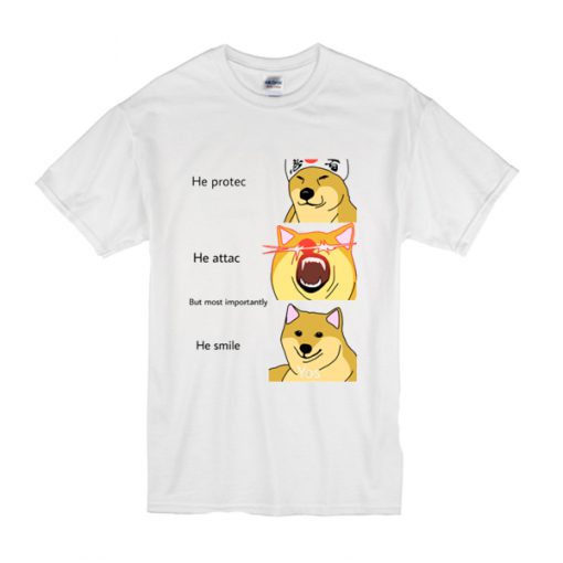 Smile Doggo t shirt RF02