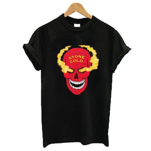 Stone Cold Red Skull t shirt RF02