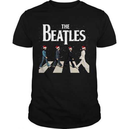 The Beatles Walking Across Abbey Road Christmas t shirt RF02