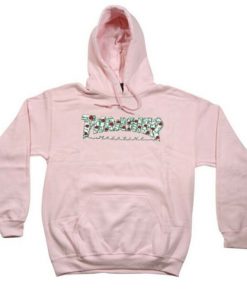 Thrasher Rose pink hoodie RF02