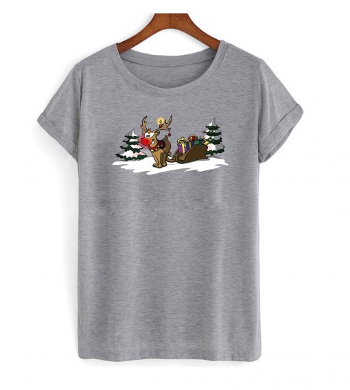 Weihnachtsgeschenke Rudolph the rednosed reindeer t shirt RF02