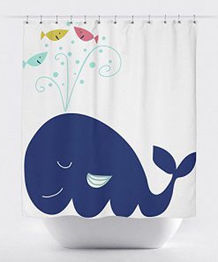 Whale Shower Curtain RF02