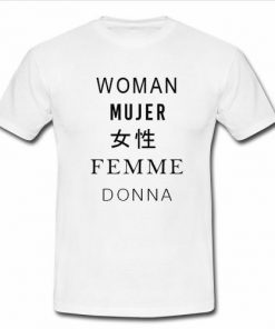 Woman Mujer Female Femme Donna t shirt RF02