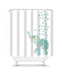 elephant shower curtain RF02