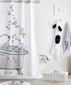 snoopy bath shower curtain RF02