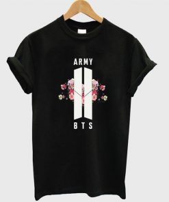 BTS Army Floral Merch t shirt RF02