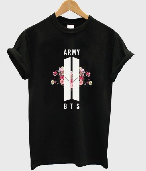 BTS Army Floral Merch t shirt RF02