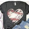 Baseball Heart t shirt RF02