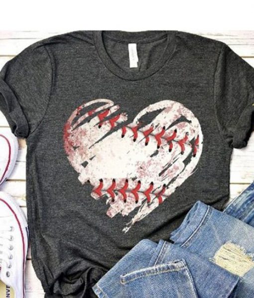 Baseball Heart t shirt RF02