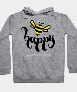 Bee Happy Save The Bees Bumblebee Hoodie AI