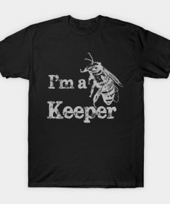 Beekeeper Im a Keeper Honeybee Vintage T-Shirt AI