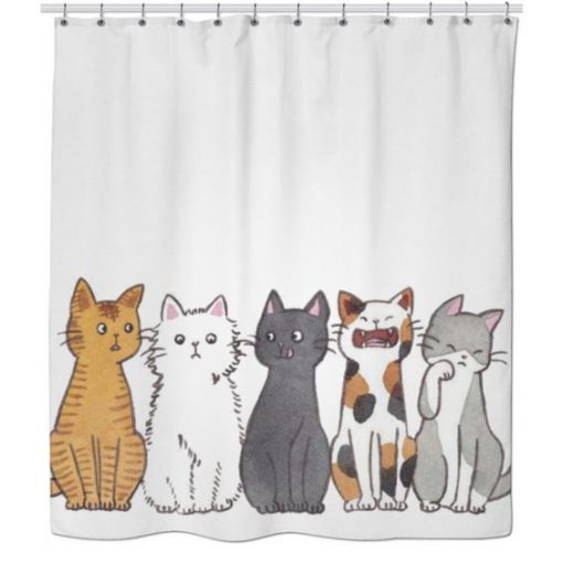 Cats Shower Curtains RF02