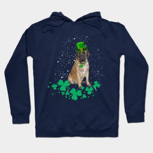 ENGLISH MASTIFF Dog St Patrick's Day Hoodie AI